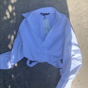 Zara crop long sleeve